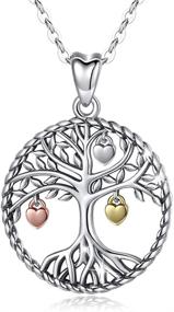 img 4 attached to 🌳 Elegant Sterling Silver Tree of Life Necklace: Beautiful Family Tree Pendant Jewelry for Women