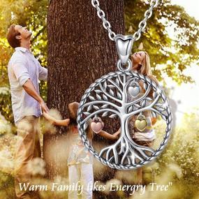 img 3 attached to 🌳 Elegant Sterling Silver Tree of Life Necklace: Beautiful Family Tree Pendant Jewelry for Women