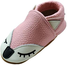 img 4 attached to 👶 iEvolve Soft Leather Baby Shoes: First Walker Shoes, Crib Shoes, Moccasins for Toddlers