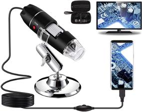 img 4 attached to 🔬 Bysameyee USB Digital Microscope 40X-1000X: High Magnification Endoscope Camera for Android, Windows, Mac, Linux - Includes Carrying Case & Metal Stand