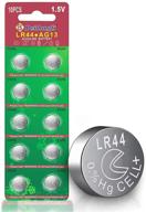 🔋 high capacity lr44 batteries ag13 357 button coin cell 10-pack - beidongli 1.5v battery logo