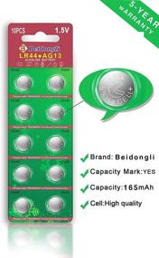 img 3 attached to 🔋 High Capacity LR44 Batteries AG13 357 Button Coin Cell 10-Pack - Beidongli 1.5V Battery