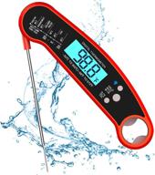 🌡️ homscam digital instant read meat thermometer with waterproof probe and backlight lcd – ideal for kitchen, food cooking, bbq, milk, coffee logo