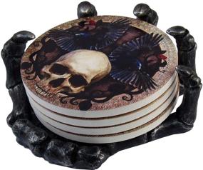 img 2 attached to 👻 Spooky and Sophisticated: DWK Beautiful Beverage Coasters Halloween Edition