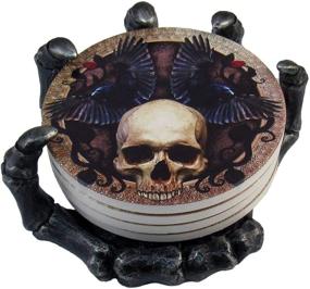 img 4 attached to 👻 Spooky and Sophisticated: DWK Beautiful Beverage Coasters Halloween Edition