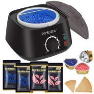 💆 deprozea waxing kit for women: hair removal wax warmer with hard wax beads, sticks, and bowls logo