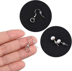 img 2 attached to 📦 1000 Pieces Clear Safety Replacement Earring Backs - Silicone Earring Stoppers with Plastic Box for Fish Hook Earring Studs, Hoops, and Supplies