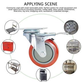 img 1 attached to 🔄 Swivel Polyurethane Polypropylene Material Handling Products with Casoter Capacity