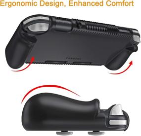 img 2 attached to 🎮 Fintie Nintendo Switch Lite Case - Shock Proof Silicone Cover with Anti-Slip Grip in Black