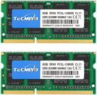 💚 tecmiyo ddr3l 16gb комплект 1600 мгц sodimm ram - оперативная память для ноутбука высокой производительности - зеленая логотип