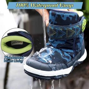 img 1 attached to UOVO Winter Waterproof Resistant Outdoor Boys' Shoes : Boots