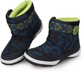 img 4 attached to UOVO Winter Waterproof Resistant Outdoor Boys' Shoes : Boots