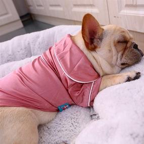 img 1 attached to 🐾 Lifeunion Small Dogs Cats Pajamas: Cozy Silk Lapel Sleepwear for All-Season Comfort