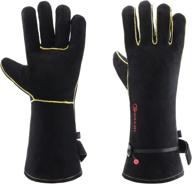 🧤 industrial welding gloves - premium leather, heat resistant, welder power & hand tools логотип