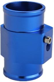 img 1 attached to 🌡️ Dewhel Алюминиевый соединитель для измерения температуры воды в радиаторе с зажимами адаптерами для датчика - 32 мм, синий