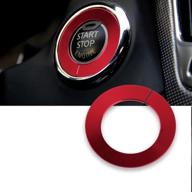 ⚙️ enhance your infiniti q50 q60 qx60 with xotic tech engine start push button switch ring cover trim (red) - 29mm-38mm compatible logo