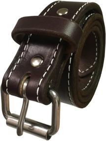 img 2 attached to 👔 Exos Men's Accessories: English Bridle Leather Belts in Multiple Ounce Options