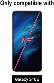 img 3 attached to 😎 Tempered Glass Film, Crystal Clear Screen Protector for Samsung Galaxy S10E (5.8 Inch) - 2 Pack