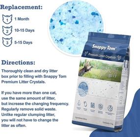 img 3 attached to 🐱 Snappy Tom Crystal Cat Litter - Premium Non-Clumping Crystals | Super Absorbent Odor-Eliminating Crystal Litter (1-Pack)