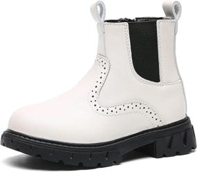 img 1 attached to 👞 DADAWEN Waterproof Zipper Booties: The Perfect Toddler Boys' Shoes for All-weather Adventures!