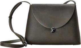 img 4 attached to 👜 ZLYC Mini Leather Satchel Crossbody Bag with Minimalist Handmade Styling for Women