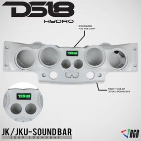 img 2 attached to DS18 JK-SBAR/G Gray Jeep Wrangler Overhead Soundbar For JK &Amp