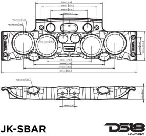 img 1 attached to DS18 JK-SBAR/G Gray Jeep Wrangler Overhead Soundbar For JK &Amp