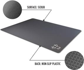 img 2 attached to 🍽️ Premium Set of 4 Fotouzy Flexible Plastic Cutting Board Mats: Modern Neutral Colors, Food Icons, Non-Slip & Dishwasher Safe!