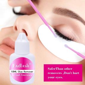 img 2 attached to 👁️ Fast Acting Eyelash Extension Remover Gel | FADLASH 10ml MXBON Professional C Clear Adhesive
