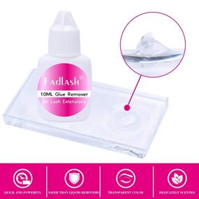 img 3 attached to 👁️ Fast Acting Eyelash Extension Remover Gel | FADLASH 10ml MXBON Professional C Clear Adhesive
