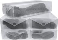 pack of 5 foldable clear boot storage boxes by greenco logo
