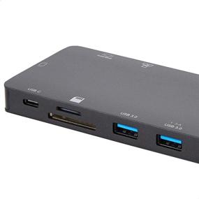 img 2 attached to Amazon Basics Док-станция из алюминия USB 3.1 типа-С с HDMI, VGA, Ethernet, 2 портами USB-A, SD/TF картридером, портом данных типа-C (5Gbps) и портом зарядки типа-C (PD 100W) - черная.