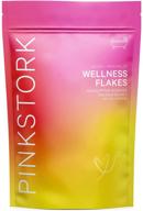 🛀 pink stork women’s wellness flakes: soothing eucalyptus bath salts for women with dead sea magnesium, naturally relieve aches and pains (2 lbs) logo