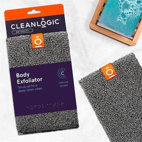 img 3 attached to Cleanlogic Detox Purifying Charcoal Body Scrubber: The Ultimate 1-Count Solution for Skin Cleansing