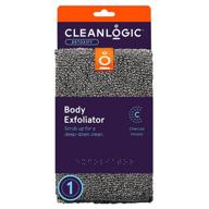 cleanlogic detox purifying charcoal body scrubber: the ultimate 1-count solution for skin cleansing logo