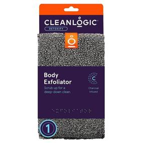 img 4 attached to Cleanlogic Detox Purifying Charcoal Body Scrubber: The Ultimate 1-Count Solution for Skin Cleansing