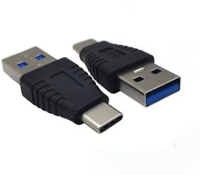 img 4 attached to Wpeng USB-C Adapter (2-Pack) - USB 3.1 Type-C Male to USB 2.0 A Male Extension Adapter for Laptop, Tablet, Mobile Phone, and More - USB C M/A M