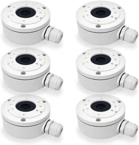 img 4 attached to 📦 Aluminum Bracket Junction Back Box (Pack of 6) for Hikvision DS-2CD2042WD-I, 2CD20xx Series Bullet Cameras