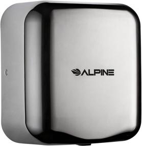 img 2 attached to 💨 Alpine Commercial Automatic Hand Dryer - Powerful High Speed Air Hand Dryer for Home, Restaurant, Bathrooms, and High Traffic Areas. 1800W / 220-240V (Chrome)