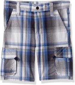 img 3 attached to 🩳 Stylish and Functional: Wrangler Authentics Fashion Plaid Cargo Shorts for Boys