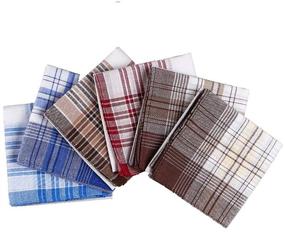 img 1 attached to 🧣 Zelue Handkerchiefs Hankies Fathers 38CM38CM: Premium Men's Hankies for Every Occasion