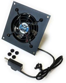 img 2 attached to Набор охлаждающего вентилятора Coolerguys с USB-питанием (80 мм) - победите жару этим мощным средством охлаждения!