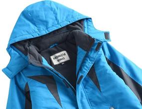 img 2 attached to M2C Boys Thicken Warm 🧥 Hooded Ski Jackets Snowwear with Cotton Padding