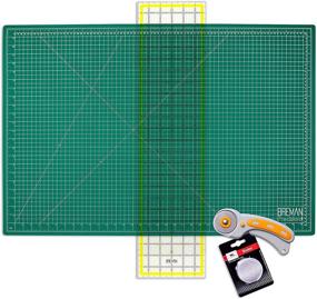 img 4 attached to 🧵 Premium Quilting Kit with WA Portman Cutting Mat, Rotary Cutter, and Supplies - 45mm Cutter, 5 Extra Blades, 24x36 Inch Mat, 6x24 Inch Ruler - Ideal for Sewing and Quilting Projects