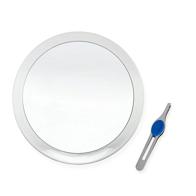suction magnifying mirror precision tweezers 로고