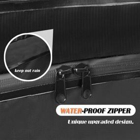 img 1 attached to 🌤️ Sunnyglade Waterproof Roof Top Cargo Bag - 15 Cubic Feet - Universal Fit for All Roof Racks