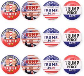 img 4 attached to Buttons Donald President America Buttons Pack