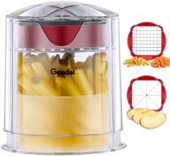 versatile french fry cutter & veggie slicer - perfect for potatoes, onions, apples, carrots, cucumbers! logo