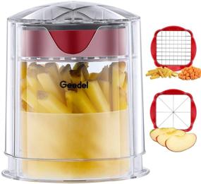 img 4 attached to Versatile French Fry Cutter & Veggie Slicer - Perfect for Potatoes, Onions, Apples, Carrots, Cucumbers!