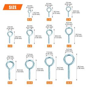 img 2 attached to HELIFOUNER Pieces Sizes Plated Assortment Fasteners